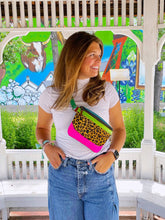 Load image into Gallery viewer, Salvaged Leather Belt Bag - cherry