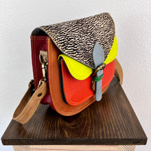 Load image into Gallery viewer, Salvaged Leather Crossbody Bag - rust