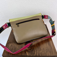 Load image into Gallery viewer, Salvaged Leather Belt Bag - baby blue