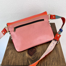 Load image into Gallery viewer, Salvaged Leather Belt Bag - cherry