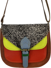 Load image into Gallery viewer, Salvaged Leather Crossbody Bag - rust