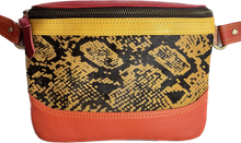 Load image into Gallery viewer, Salvaged Leather Belt Bag - orange