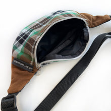 Load image into Gallery viewer, Vintage Plaid Crescent Fanny Pack