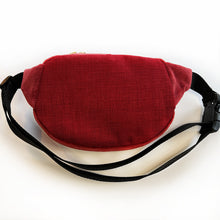 Load image into Gallery viewer, Vintage Upholstery Oval Fanny Pack - red