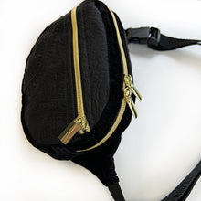 Load image into Gallery viewer, Vintage Upholstery Oval Fanny Pack - black