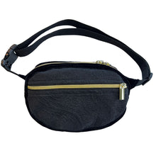 Load image into Gallery viewer, Vintage Upholstery Oval Fanny Pack - black