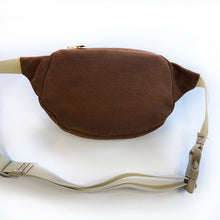 Load image into Gallery viewer, Oval Fanny Pack - Brown Floral + Velvet
