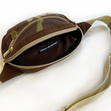 Load image into Gallery viewer, Oval Fanny Pack - Brown Floral + Velvet