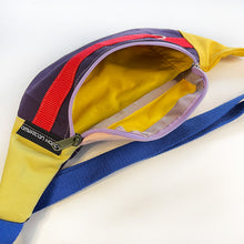 Load image into Gallery viewer, Retro Colorblock Fanny Pack - Purple/Red