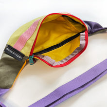 Load image into Gallery viewer, Retro Colorblock Fanny Pack - Lime/Pink