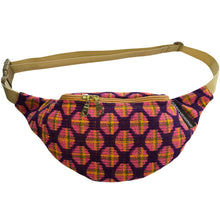 Load image into Gallery viewer, Vintage Dot Upholstery Crescent Fanny Pack