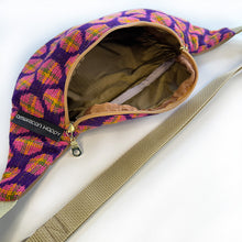 Load image into Gallery viewer, Vintage Dot Upholstery Crescent Fanny Pack