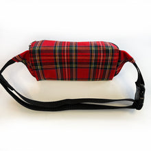 Load image into Gallery viewer, Red Plaid Rectangle Fanny Pack
