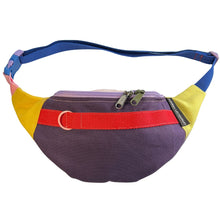 Load image into Gallery viewer, Retro Colorblock Fanny Pack - Purple/Red