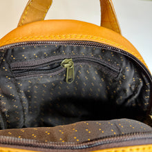 Load image into Gallery viewer, Salvaged Leather Mini Backpack - Red/Multi