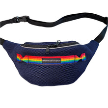 Load image into Gallery viewer, Utility Fanny Pack - Navy/Rainbow