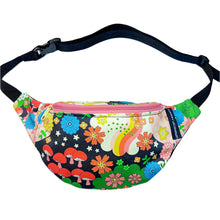 Load image into Gallery viewer, Cosmic Mushroom Crescent Fanny Pack