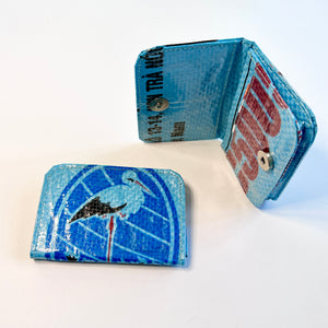 Recycled Feed Bag Card Holder Wallet