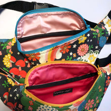 Load image into Gallery viewer, Cosmic Mushroom Crescent Fanny Pack