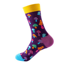 Load image into Gallery viewer, Purple Shroom Socks