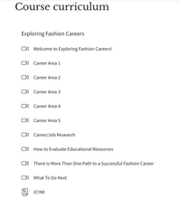 Load image into Gallery viewer, Exploring Fashion Careers - online mini-course