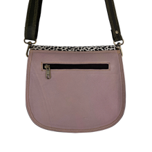 Load image into Gallery viewer, Salvaged Leather Crossbody Bag - bright orange
