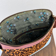 Load image into Gallery viewer, Salvaged Leather Belt Bag - baby blue