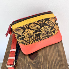 Load image into Gallery viewer, Salvaged Leather Belt Bag - orange