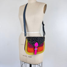 Load image into Gallery viewer, Salvaged Leather Crossbody Bag - yellow