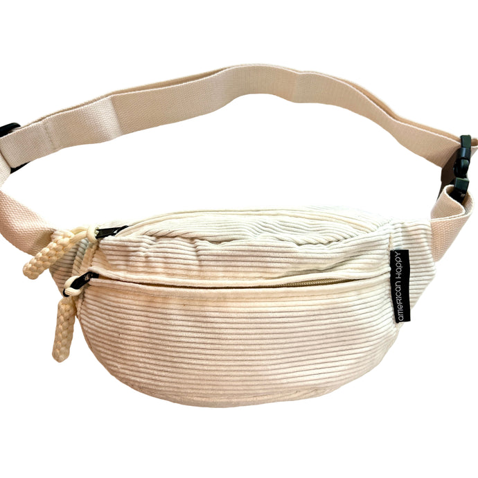Corduroy Fanny Pack - Off White
