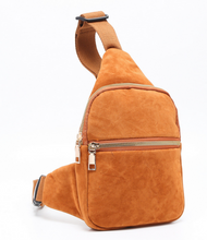 Load image into Gallery viewer, Faux Suede Sling Bag Mini Backpack