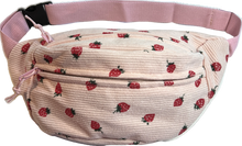 Load image into Gallery viewer, Corduroy Fanny Pack - Pink Strawberry Print