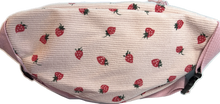 Load image into Gallery viewer, Corduroy Fanny Pack - Pink Strawberry Print