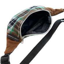 Load image into Gallery viewer, Vintage Plaid Crescent Fanny Pack