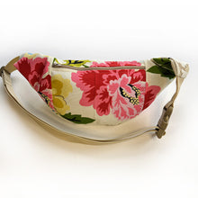 Load image into Gallery viewer, Bluebird Floral Crescent Fanny Pack