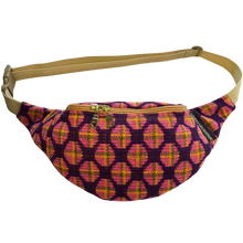 Load image into Gallery viewer, Vintage Dot Upholstery Crescent Fanny Pack