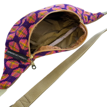Load image into Gallery viewer, Vintage Dot Upholstery Crescent Fanny Pack