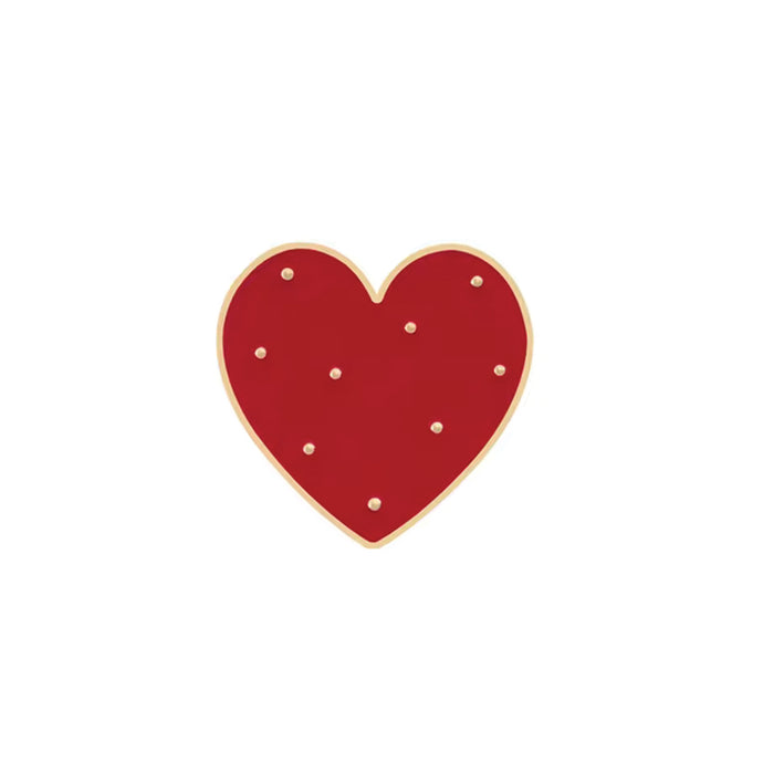 Dotted Heart Enamel Pin