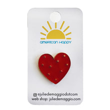 Load image into Gallery viewer, Dotted Heart Enamel Pin