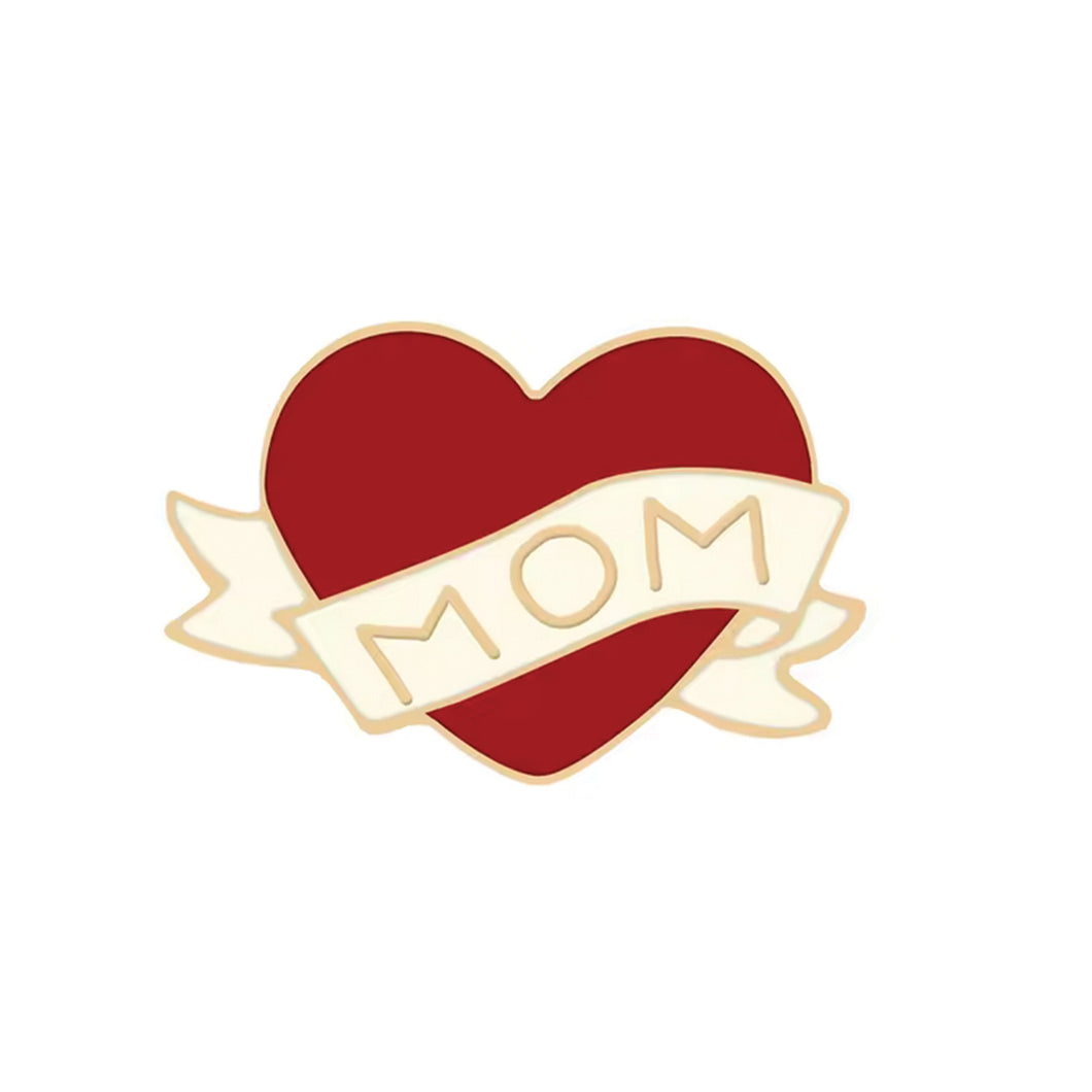 Mom Heart Enamel Pin