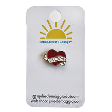 Load image into Gallery viewer, Mom Heart Enamel Pin