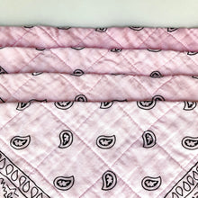 Load image into Gallery viewer, Quilted Bandana - pink