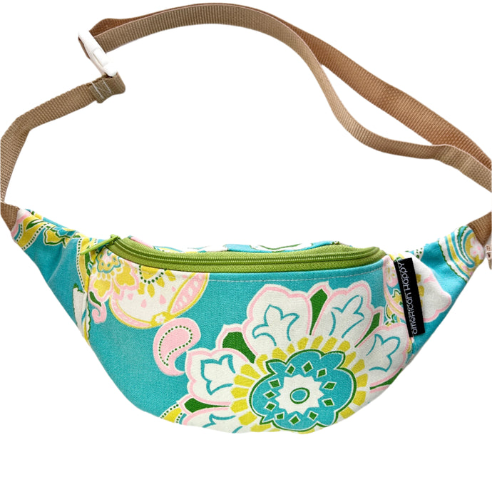 Vintage Floral Crescent Fanny Pack