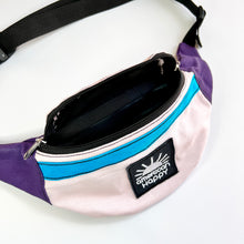 Load image into Gallery viewer, Retro Colorblock Fanny Pack - Pink/Purple