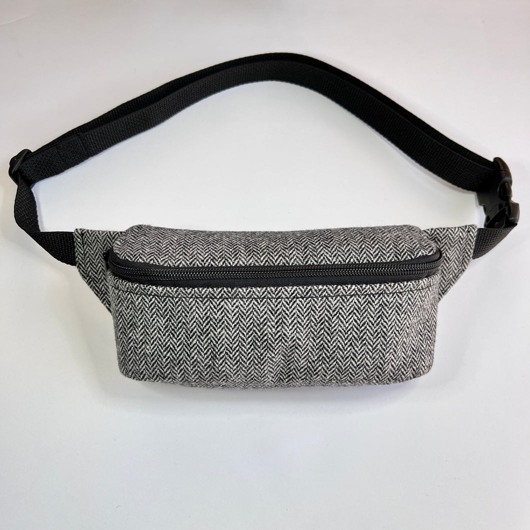 Vintage Fabric Rectangle Fanny Pack - Tweed