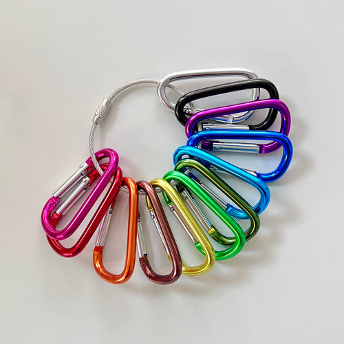 Colored Carabiner Bag Clip