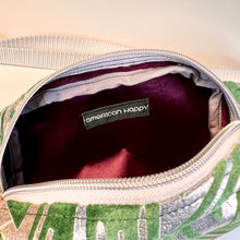 Load image into Gallery viewer, Oval Fanny Pack - Green/Silver Velvet