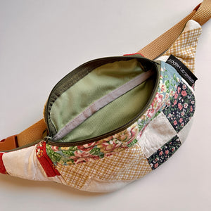 Repurposed Quilt Fanny Pack - Crescent
