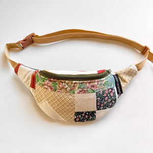 Repurposed Quilt Fanny Pack - Crescent