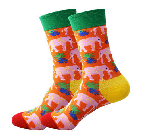 Pink Elephant Socks